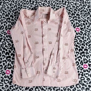 Charizmatik Strip Pearl Button Down Shirt